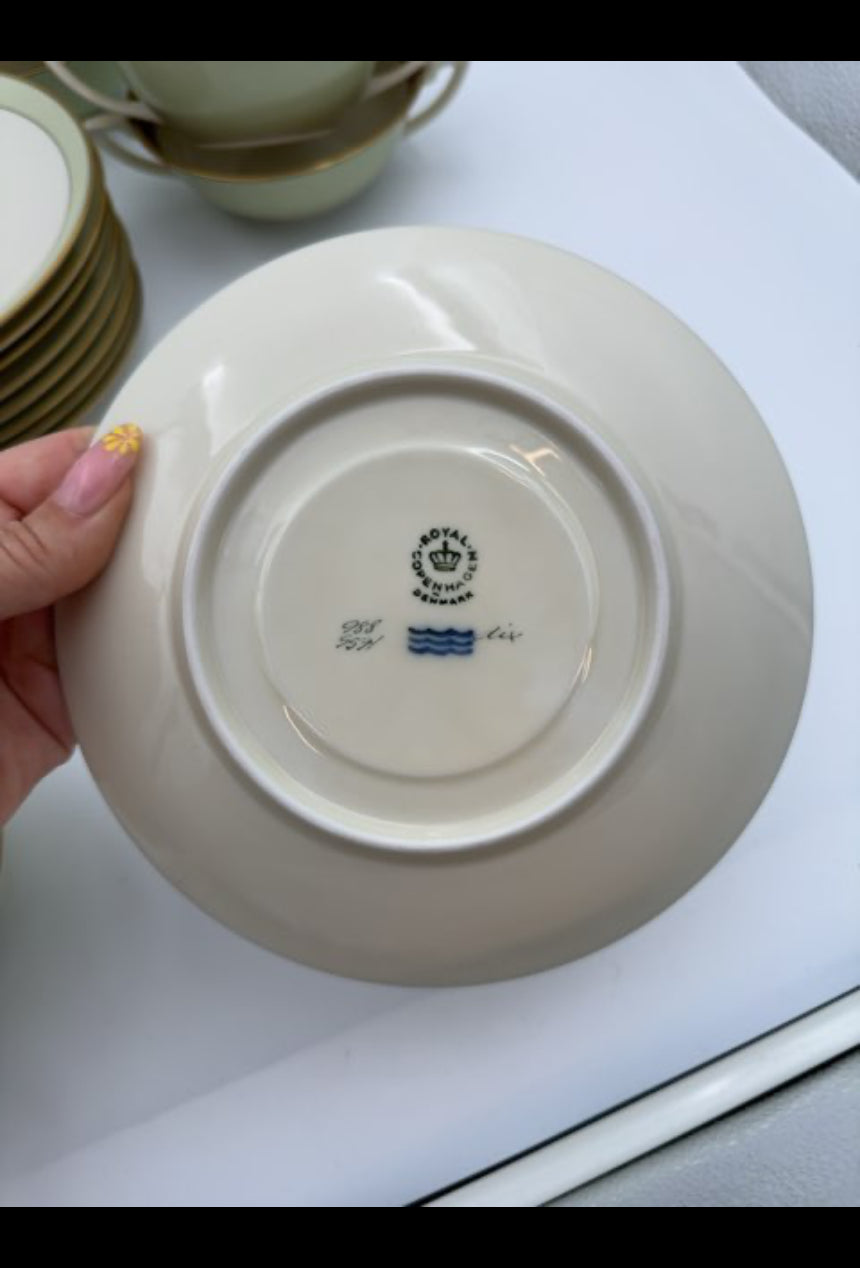 Bouillon skål m/ underskål